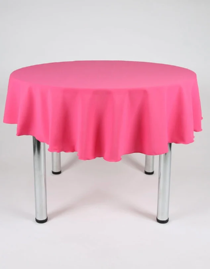 Cerise Pink Round Tablecloth 58" (147cm)