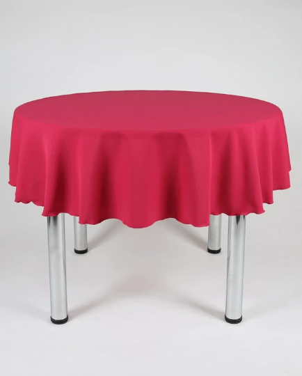 Magenta Round Tablecloth 58" (147cm)