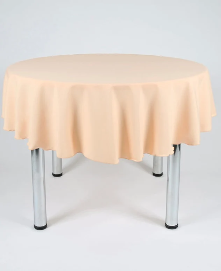 Peach Round Tablecloth 58" (147cm)